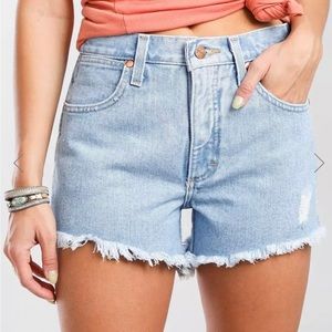 Wrangler Denim/ Jean Shorts with Frey Detail; Light Wash New With Tags
